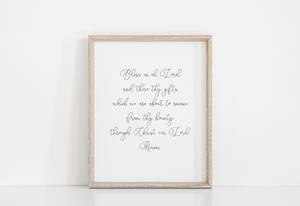 Bless Us Oh Lord Printable